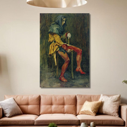 Touchstone Il Giullare John William Waterhouse jww40 quadro stampato su tela