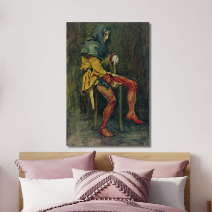 Touchstone Il Giullare John William Waterhouse jww40 quadro stampato su tela