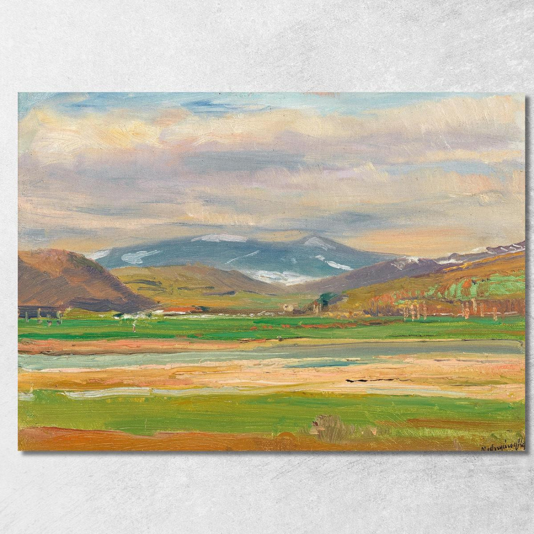 Un Paesaggio Primaverile Ai Piedi Dei Tatra Ladislav Mednyánszky lmd2 quadro stampato su tela Un Paesaggio Primaverile Ai Piedi Dei Tatra Ladislav Mednyánszky lmd2 quadro stampato su tela