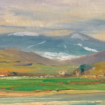Un Paesaggio Primaverile Ai Piedi Dei Tatra Ladislav Mednyánszky lmd2 quadro stampato su tela