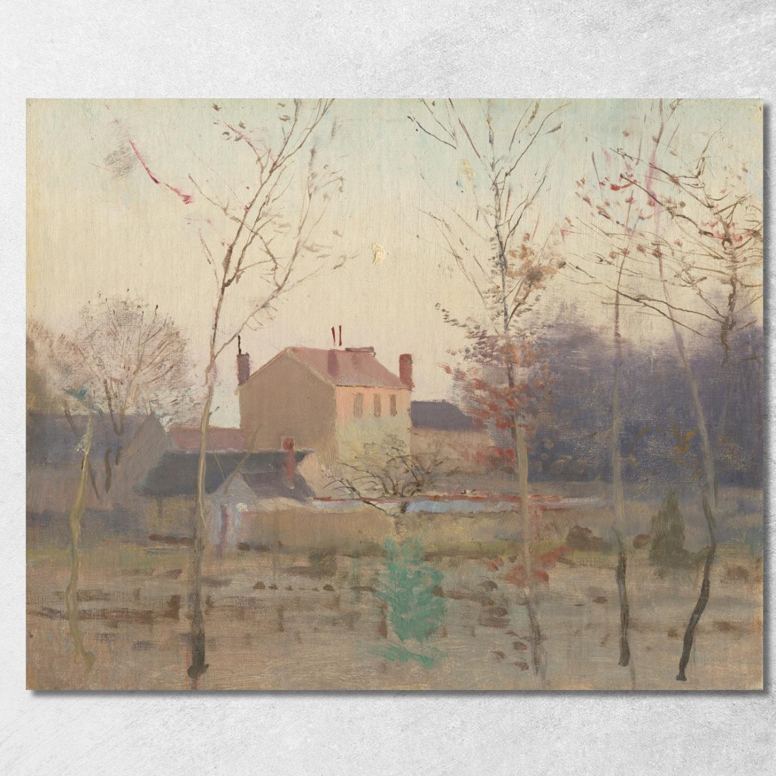 Autunno Ai Margini Di Una Città Ladislav Mednyánszky lmd3 quadro stampato su tela Autunno Ai Margini Di Una Città Ladislav Mednyánszky lmd3 quadro stampato su tela