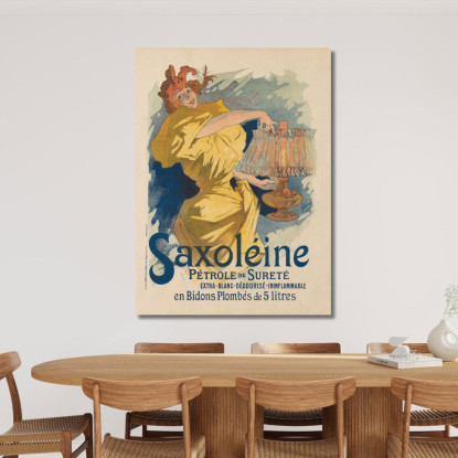 I Maestri Del Poster Pl 13 Saxoleine Jules Chéret jch67 quadro stampato su tela