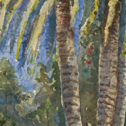 Paesaggio Italiano Ladislav Mednyánszky lmd31 quadro stampato su tela