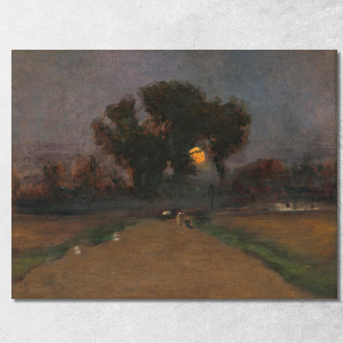 Paesaggio Con Sole Al Tramonto Ladislav Mednyánszky lmd39 quadro stampato su tela Paesaggio Con Sole Al Tramonto Ladislav Mednyánszky lmd39 quadro stampato su tela