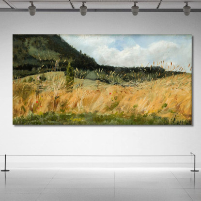 Campo Di Grano Leon Wyczółkowski lwy9 quadro stampato su tela