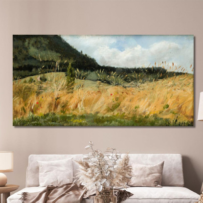 Campo Di Grano Leon Wyczółkowski lwy9 quadro stampato su tela