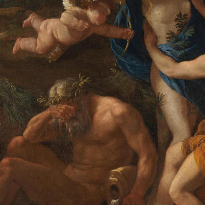 Apollo E Dafne Nicolas Poussin nps5 quadro stampato su tela