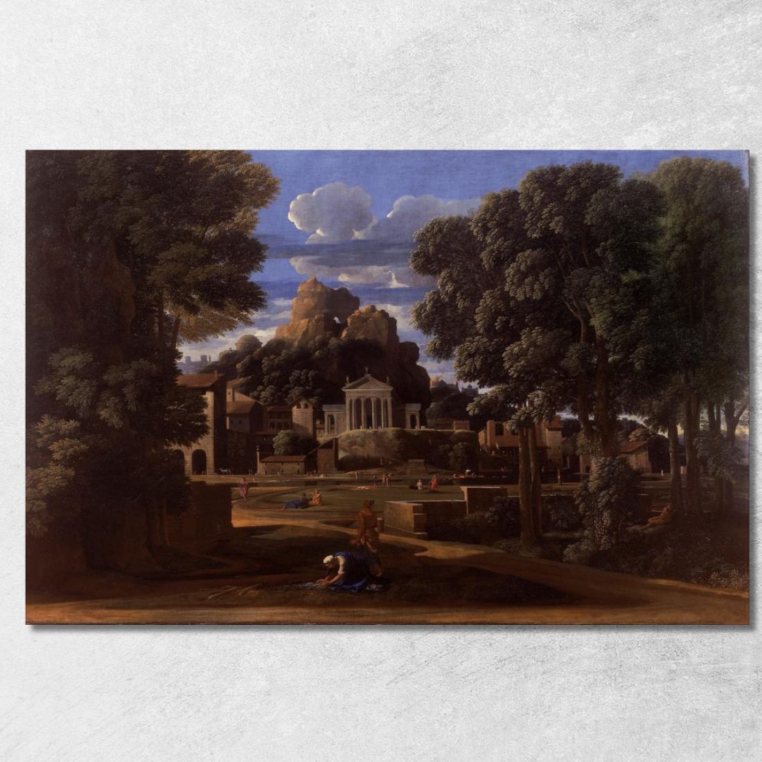 Paesaggio Con Le Ceneri Di Focione Nicolas Poussin nps14 quadro stampato su tela