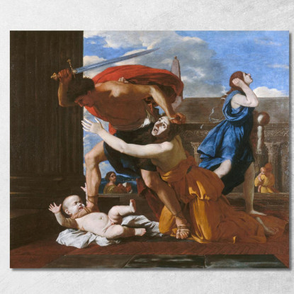 Il Massacro Degli Innocenti 2 Nicolas Poussin nps15 quadro stampato su tela