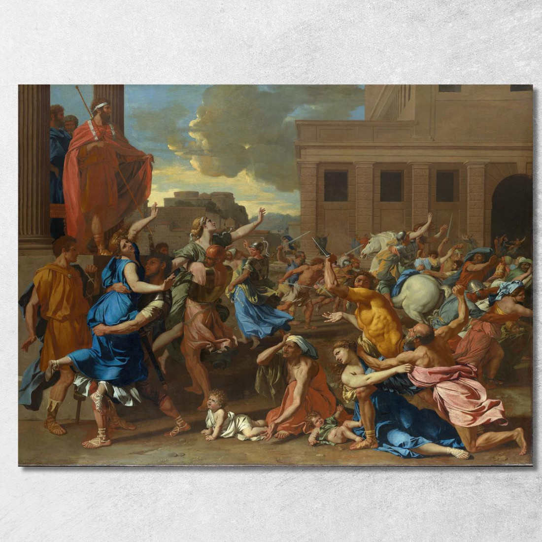 Il Ratto Delle Sabine Nicolas Poussin nps26 quadro stampato su tela Il Ratto Delle Sabine Nicolas Poussin nps26 quadro stampato su tela