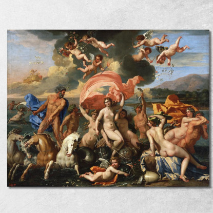 La Nascita Di Venere Nicolas Poussin nps31 quadro stampato su tela