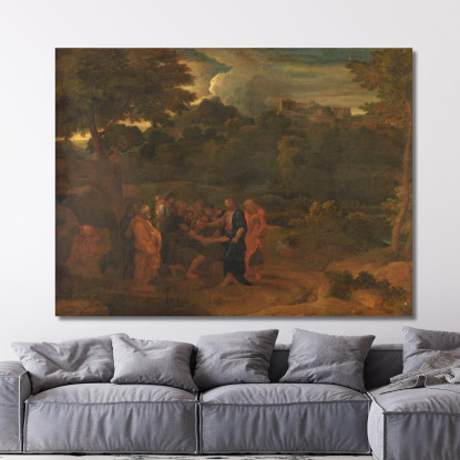 La Guarigione Dei Due Ciechi Di Gerico Nicolas Poussin nps39 quadro stampato su tela