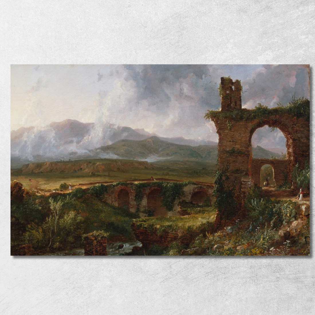 Una Veduta Vicino A Tivoli: Mattina Thomas Cole tcl1 quadro stampato su tela