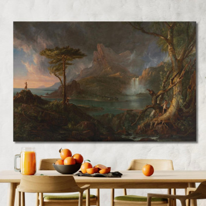 Una Scena Selvaggia Thomas Cole tcl4 quadro stampato su tela