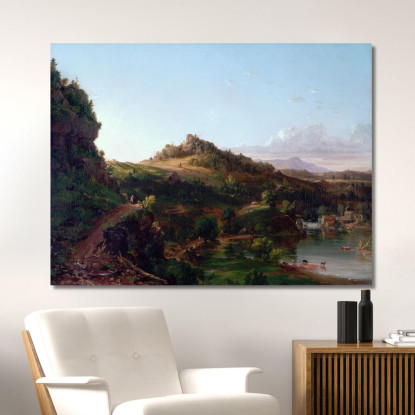 Paesaggio Dei Catskill Thomas Cole tcl7 quadro stampato su tela