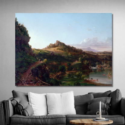 Paesaggio Dei Catskill Thomas Cole tcl7 quadro stampato su tela