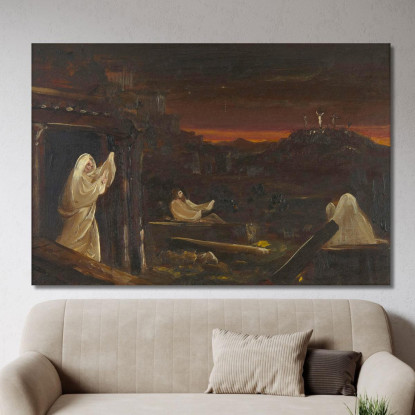 Morti Che Risorgono Dalle Tombe Thomas Cole tcl10 quadro stampato su tela