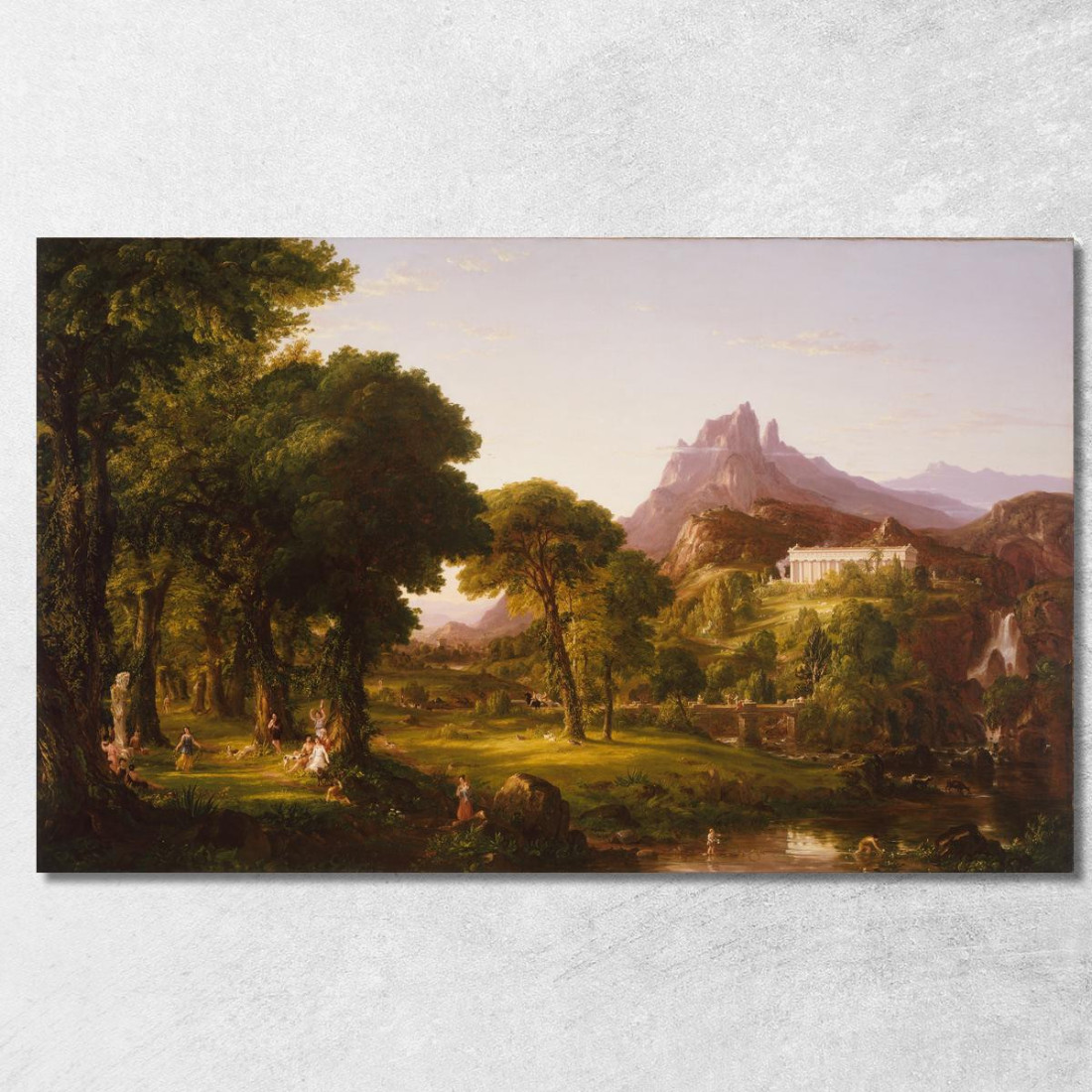 Sogno Di Arcadia Thomas Cole tcl12 quadro stampato su tela Sogno Di Arcadia Thomas Cole tcl12 quadro stampato su tela