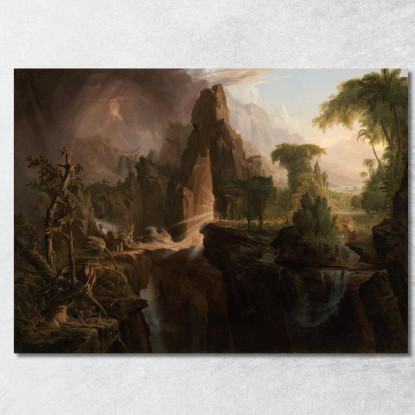 Cacciata Dal Giardino Dell'Eden Thomas Cole tcl13 quadro stampato su tela