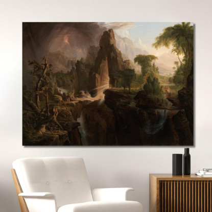 Cacciata Dal Giardino Dell'Eden Thomas Cole tcl13 quadro stampato su tela