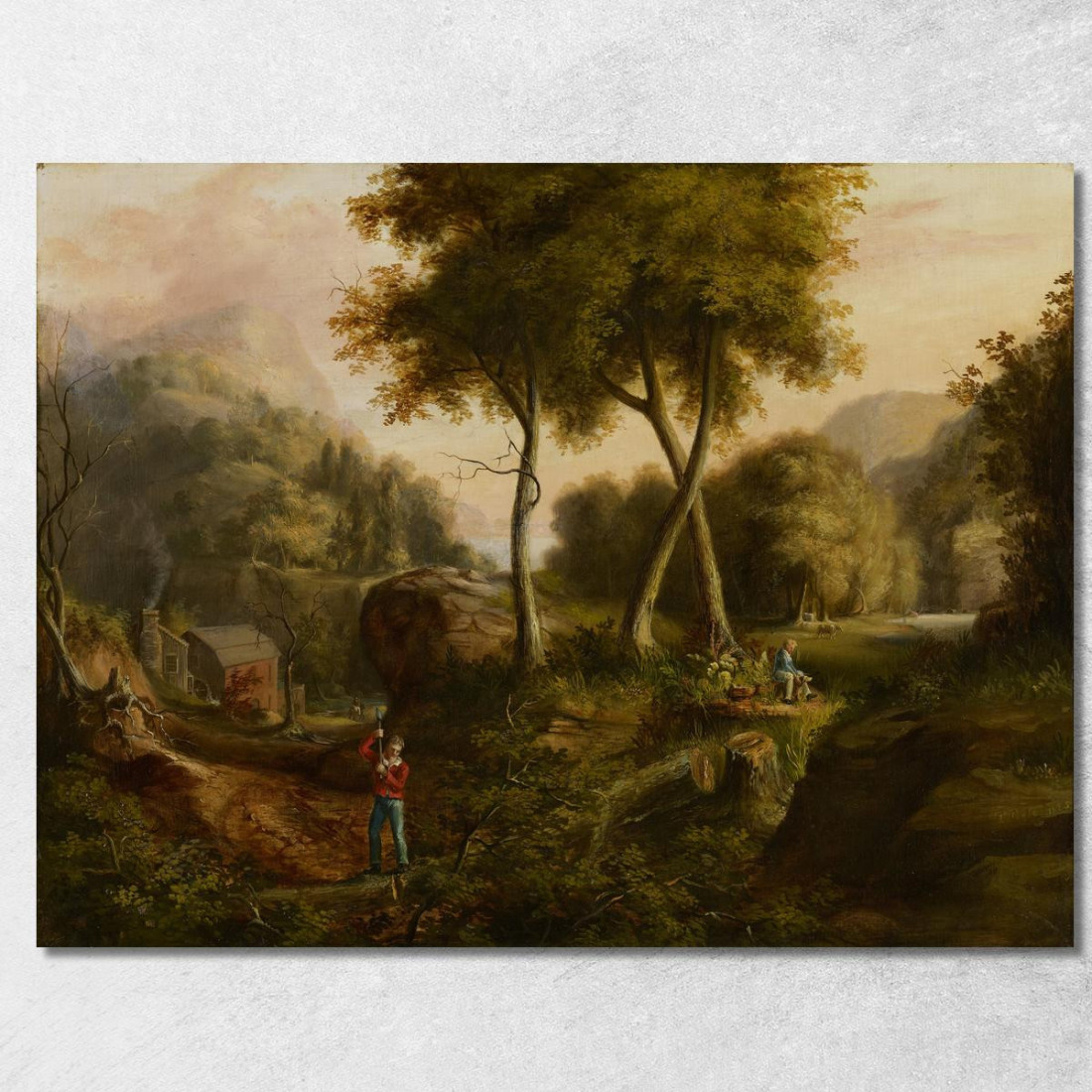 Paesaggio 2 Thomas Cole tcl19 quadro stampato su tela Paesaggio 2 Thomas Cole tcl19 quadro stampato su tela