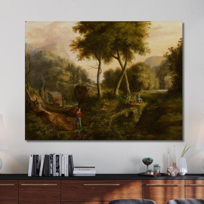 Paesaggio 2 Thomas Cole tcl19 quadro stampato su tela