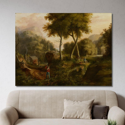 Paesaggio 2 Thomas Cole tcl19 quadro stampato su tela