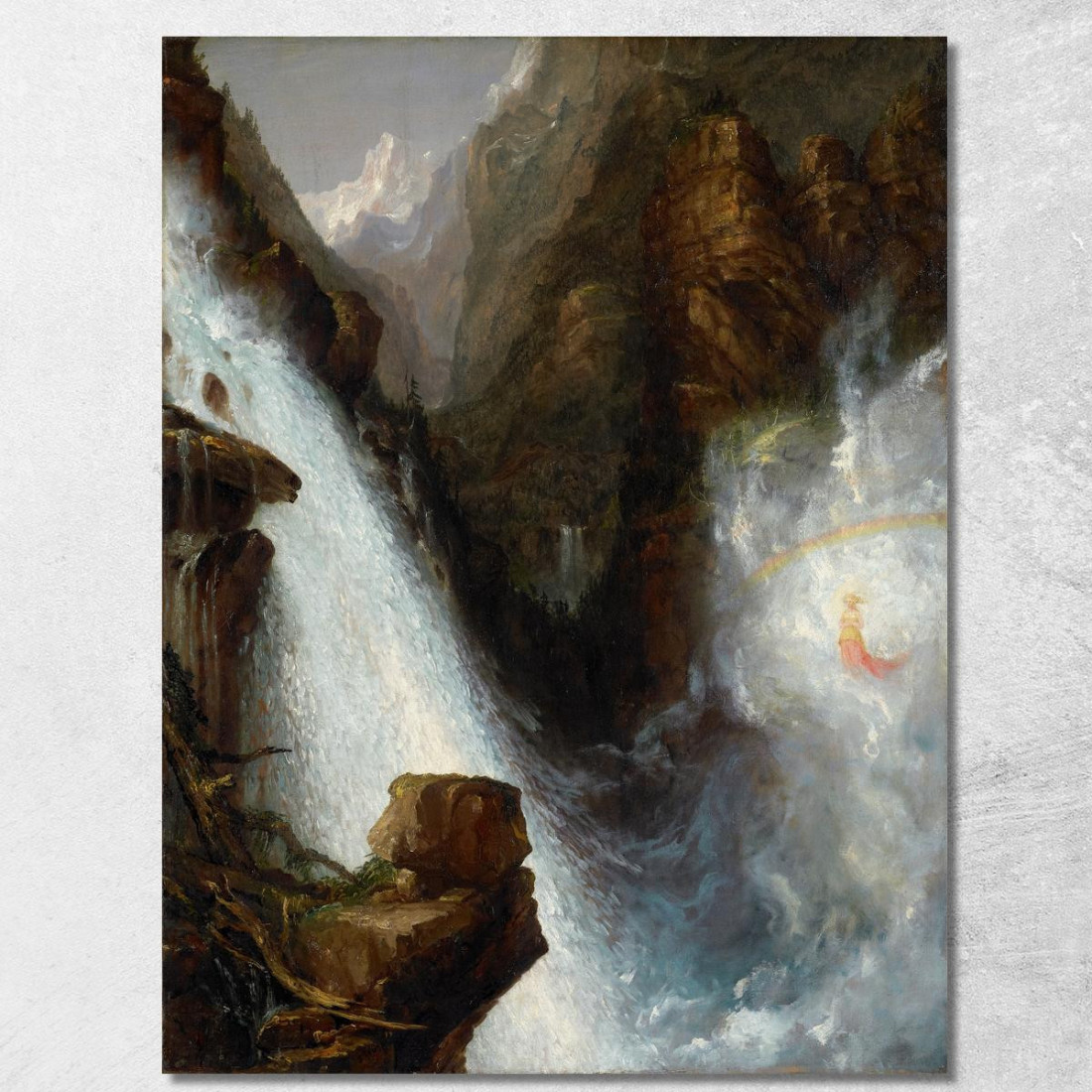 Scena Dal "Manfred" Di Byron Thomas Cole tcl27 quadro stampato su tela Scena Dal "Manfred" Di Byron Thomas Cole tcl27 quadro stampato su tela