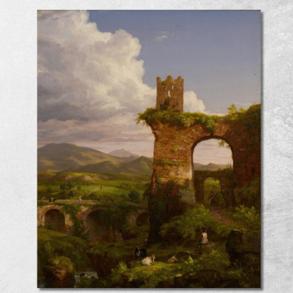 L'Arco Di Nerone Thomas Cole tcl31 quadro stampato su tela