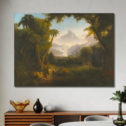 Il Giardino Dell'Eden Thomas Cole tcl37 quadro stampato su tela