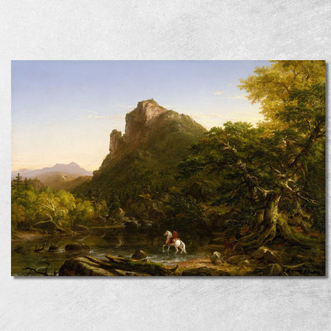 Il Guado Di Montagna Thomas Cole tcl40 quadro stampato su tela Il Guado Di Montagna Thomas Cole tcl40 quadro stampato su tela