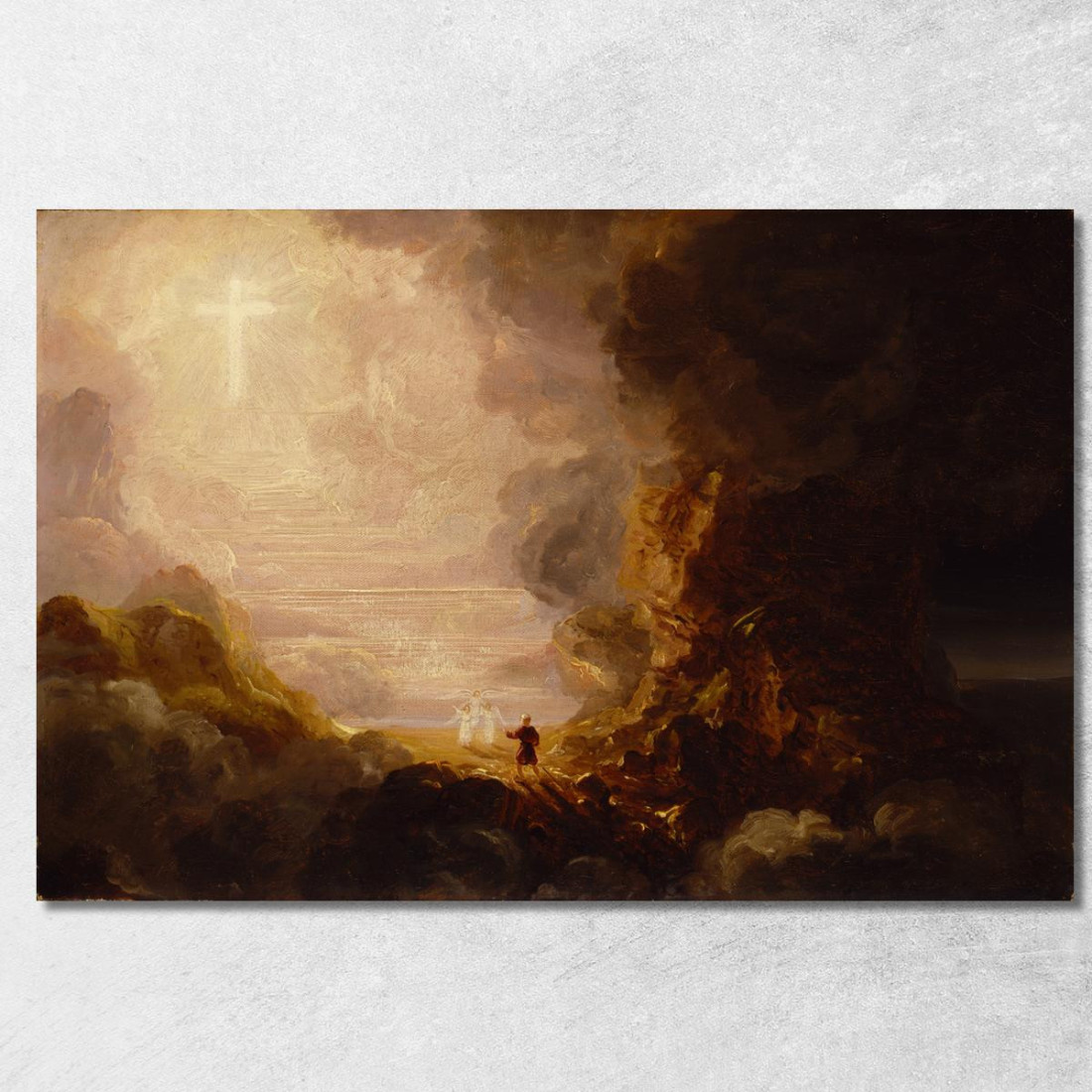 Il Pellegrino Della Croce Alla Fine Del Suo Viaggio (Studio Per La Serie "La Croce E Il Mondo") Thomas Cole tcl42 quadro stampa Il Pellegrino Della Croce Alla Fine Del Suo Viaggio (Studio Per La Serie "La Croce E Il Mondo") Thomas Cole tcl42 quadro stampa