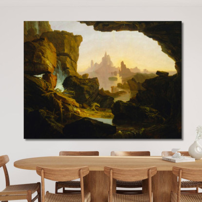 Il Ritiro Delle Acque Del Diluvio Thomas Cole tcl45 quadro stampato su tela