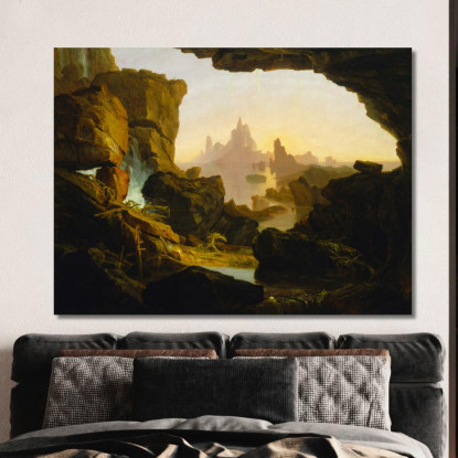 Il Ritiro Delle Acque Del Diluvio Thomas Cole tcl45 quadro stampato su tela