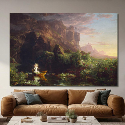 Il Viaggio Della Vita: Infanzia Thomas Cole tcl48 quadro stampato su tela