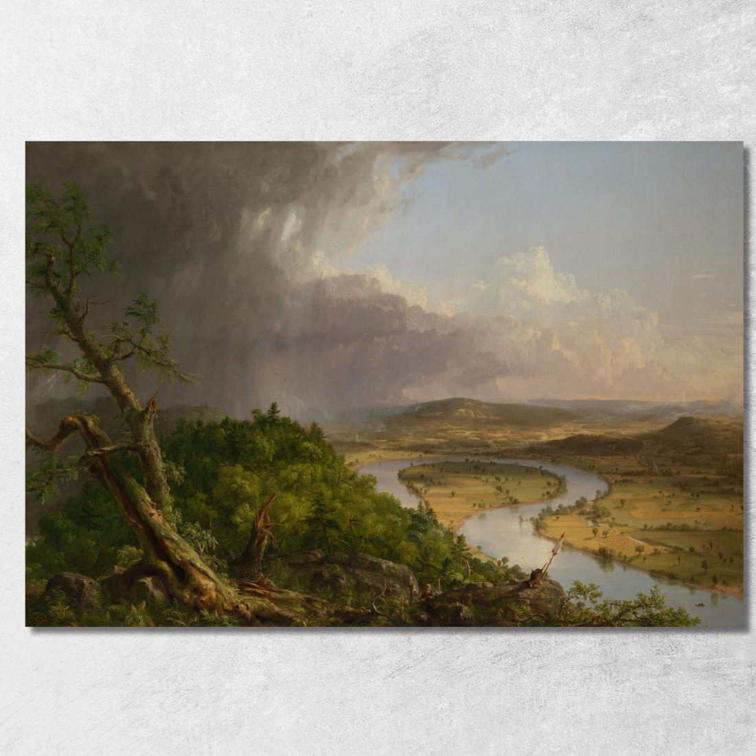 Veduta Dal Monte Holyoke Northampton Massachusetts Dopo Un Temporale: Il Gomito Thomas Cole tcl53 quadro stampato su tela Veduta Dal Monte Holyoke Northampton Massachusetts Dopo Un Temporale: Il Gomito Thomas Cole tcl53 quadro stampato su tela