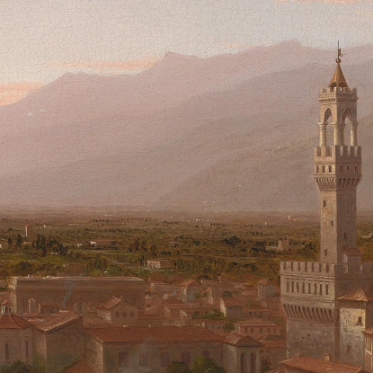 Veduta Di Firenze 2 Thomas Cole tcl54 quadro stampato su tela