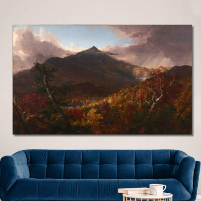 Veduta Del Monte Schroon Contea Di Essex New York Dopo Una Tempesta 2 Thomas Cole tcl55 quadro stampato su tela