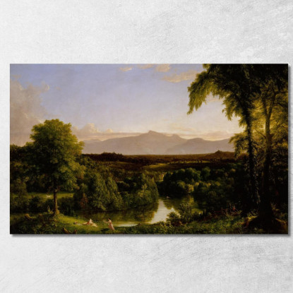 Veduta Sui Catskill: Inizio Autunno Thomas Cole tcl56 quadro stampato su tela