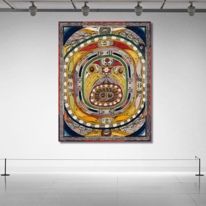 Il Napf Adolf Wölfli awl6 quadro stampato su tela