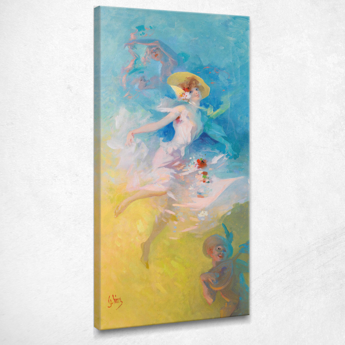 Le Farandole Jules Chéret jch108 quadro stampato su tela Le Farandole Jules Chéret jch108 quadro stampato su tela