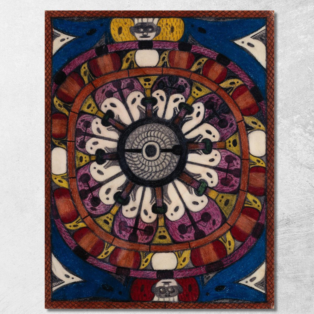 Sala Del Consiglio Di Skt. Adolf Presso Berna Adolf Wölfli awl35 quadro stampato su tela Sala Del Consiglio Di Skt. Adolf Presso Berna Adolf Wölfli awl35 quadro stampato su tela