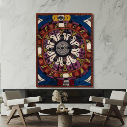 Sala Del Consiglio Di Skt. Adolf Presso Berna Adolf Wölfli awl35 quadro stampato su tela