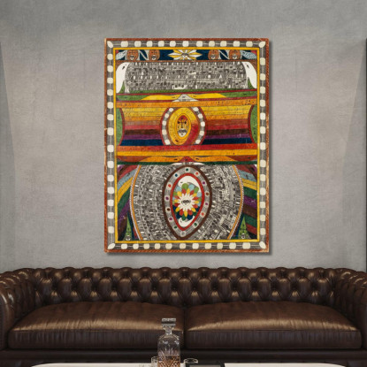 Città Di Berna N. 4 Adolf Wölfli awl42 quadro stampato su tela