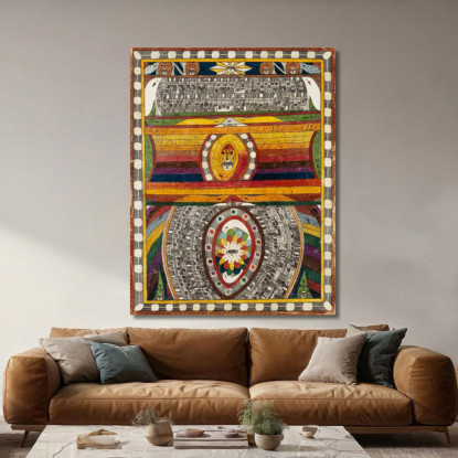 Città Di Berna N. 4 Adolf Wölfli awl42 quadro stampato su tela
