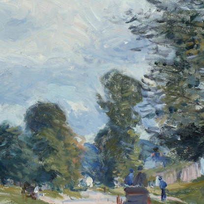 Una Curva Nella Strada Alfred Sisley asi2 quadro stampato su tela