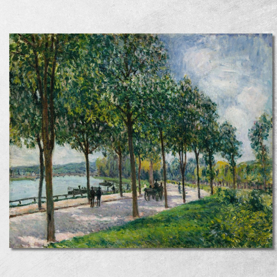 Viale Di Castagni Alfred Sisley asi3 quadro stampato su tela Viale Di Castagni Alfred Sisley asi3 quadro stampato su tela