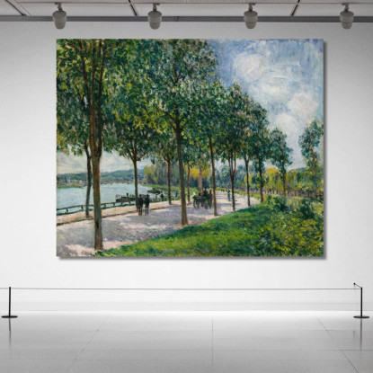 Viale Di Castagni Alfred Sisley asi3 quadro stampato su tela