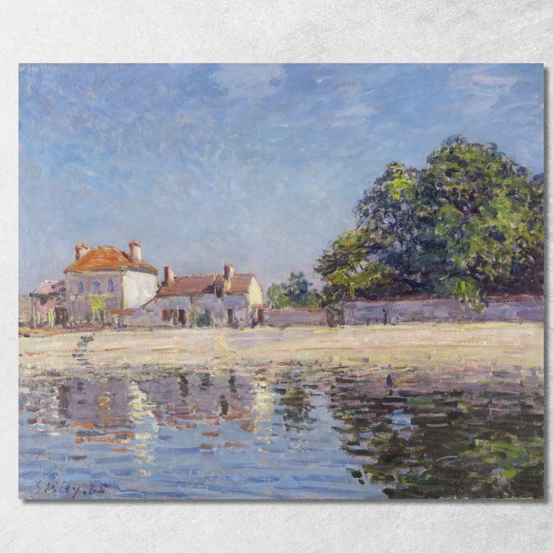 Bordi Del Loing Saint-Mammès – Il Fiume Loing A Saint-Mammès Alfred Sisley asi9 quadro stampato su tela