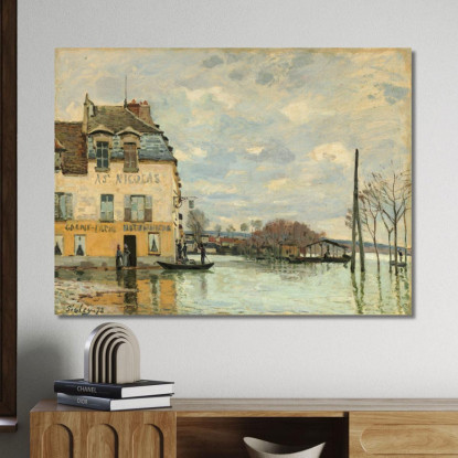 Inondazione A Port-Marly Alfred Sisley asi18 quadro stampato su tela